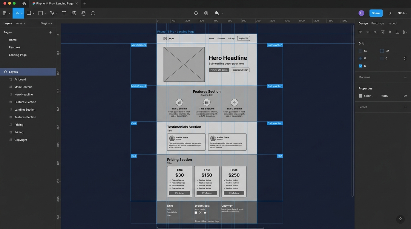 Protótipo Wireframe no Figma